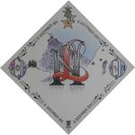 Sinds 1979 maak ik kalligrammen. Deze bestaan uit een monogram die kalligrafisch bewerkt is met eromheen allerlei (meest) symbolische tekeningen of tekst die met de ontvanger te maken hebben.