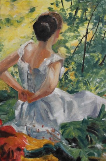 Een vrouw die zich aankleedt