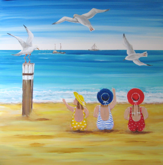 kinderen op het strand