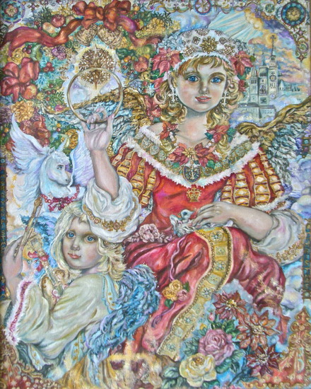 Yumi Sugai .Angels of Christmas.poster.