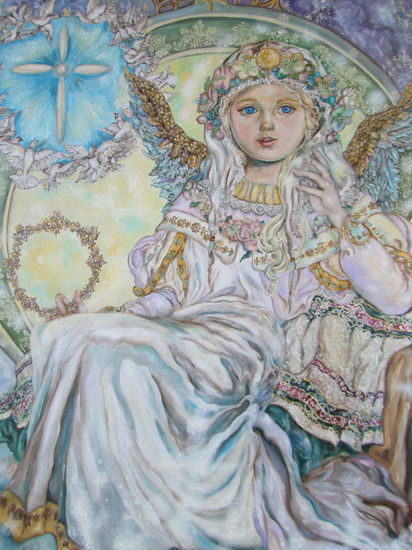 Yumi Sugai .The angel of the Christmas rose.poster.