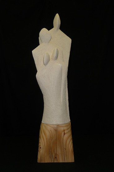 vier personen (op hout)