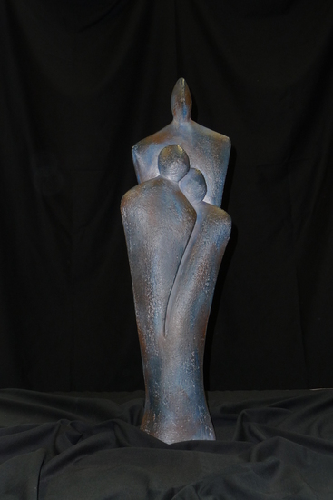 drie personen (blauw)