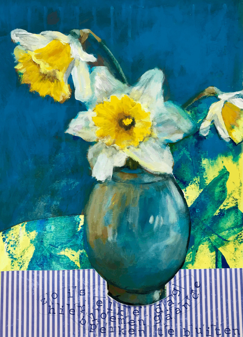 De bloemen gaan de perken te buiten