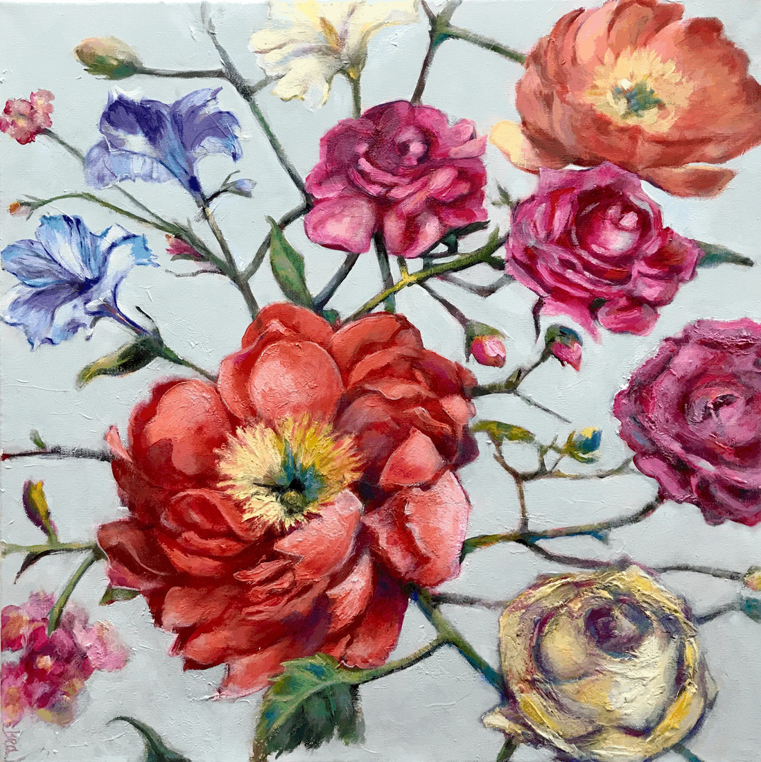 Gestileerd bloemstilleven