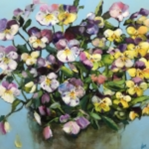 Bloemen, natuur, landschappen, kortom alles wat ik interessant vind om te schilderen.