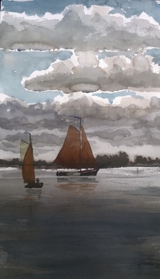 2015-84 Zeilen op de Ee