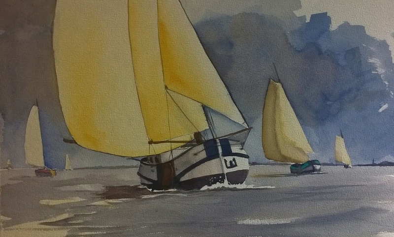 2015-125 tjalk in zeilwedstrijd