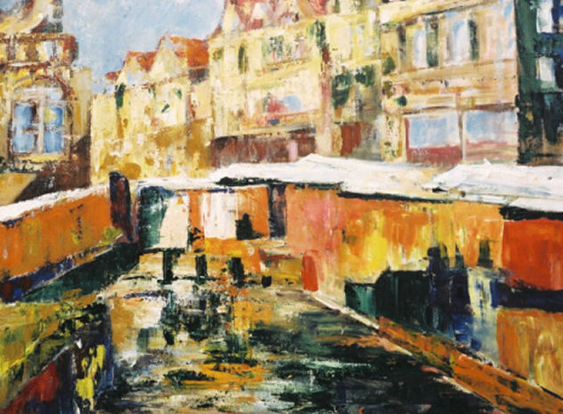 marktkramen aan de gracht