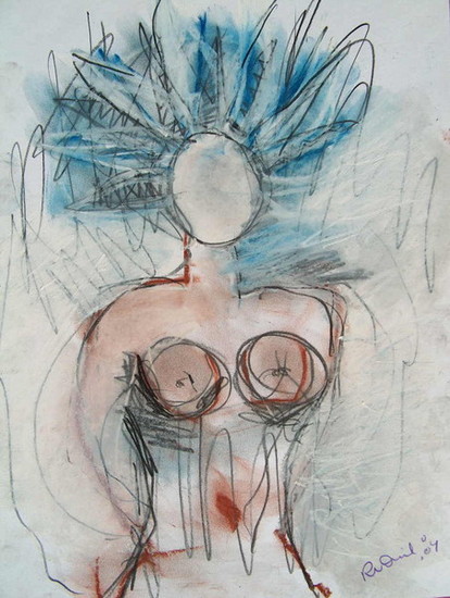 Vrouwenfiguur.
