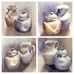 een stilleven als oefening of gewoon omdat het leuk is om te schilderen