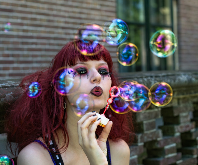 Blowing bubbles