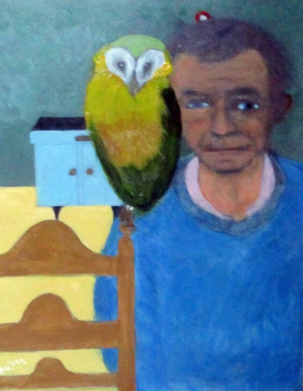 selfportrait with owl