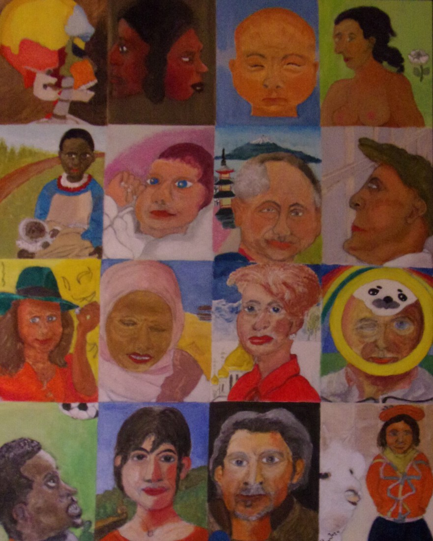 16 portretten naar Marlene Dumas