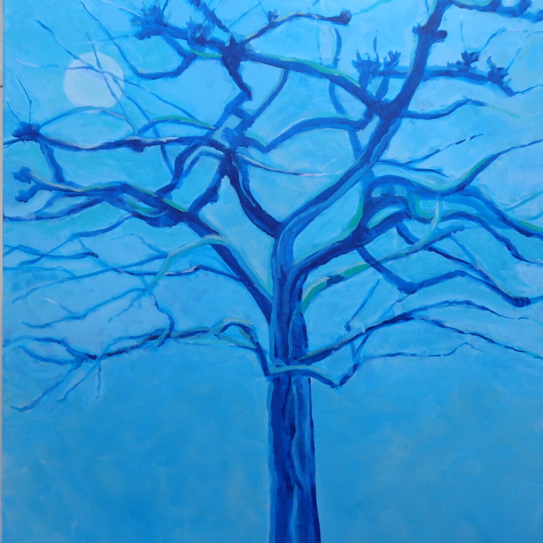 appelboom in blauw