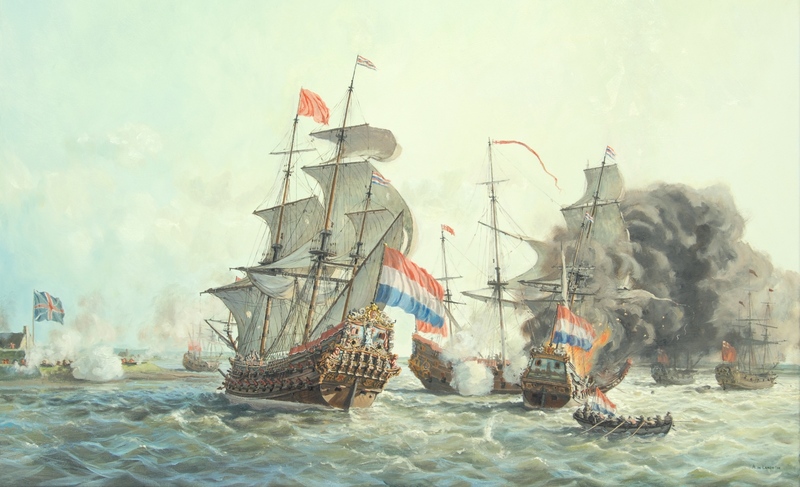 De aanval op fort Sheerness in juni 1667