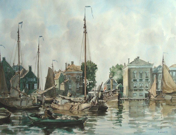 Schepen op de achterzaan