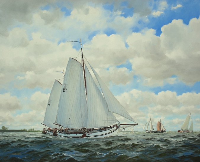 Lemsteraken aan het hardzeilen