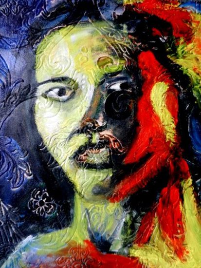 kleurrijk vrouwenmodel