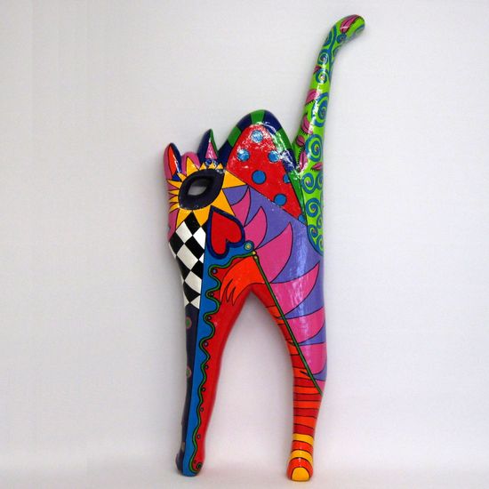 Stress Cat, tuinbeeld