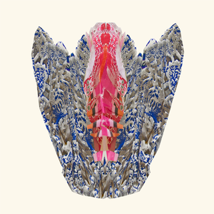 De bijzondere textuur van het blauw witte papier deed mij aan aardewerk denken. Dit is de link naar Delftsblauw