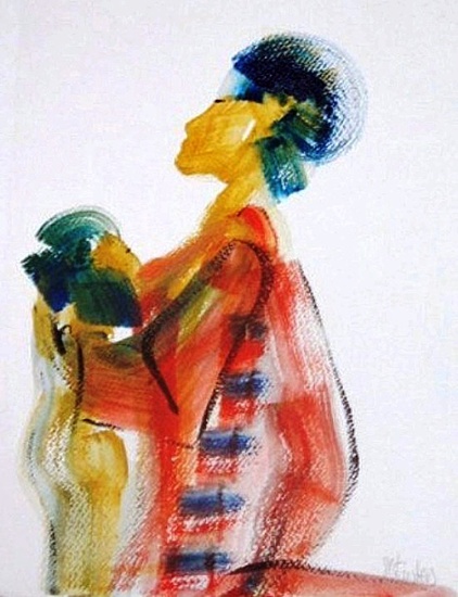 Moeder  en  haar dochtertje 