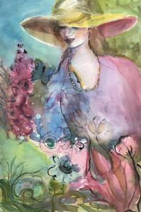 Kleurige aquarellen, in warme kleuren.
Natuur, impressies.Dieren.