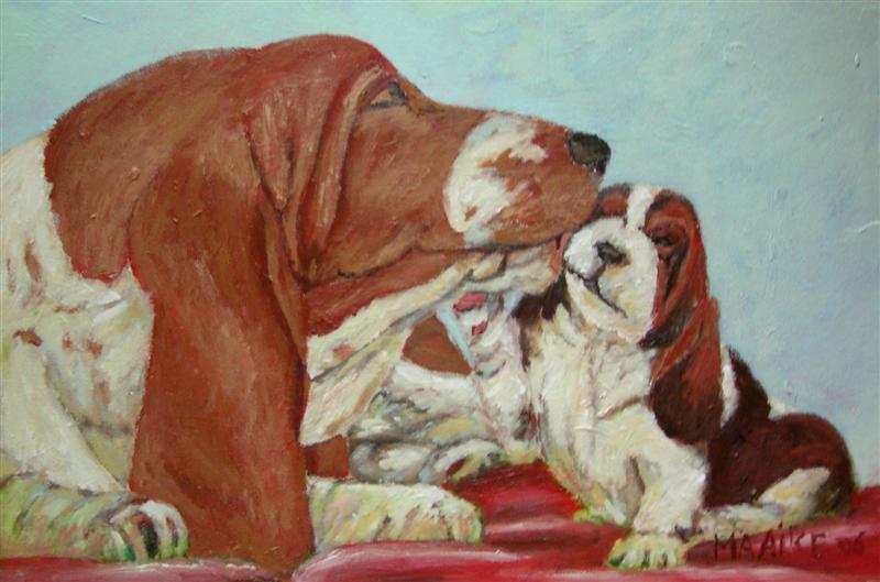 hond met pup