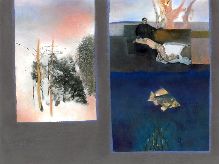 Sunflowers-Winter scene-Landscape #4