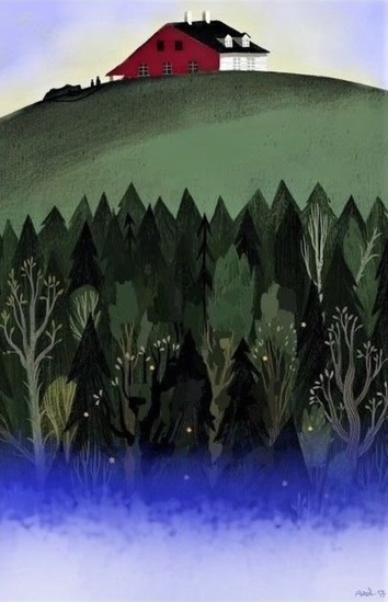 Up christmas tree red home  #12