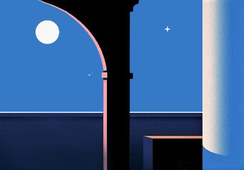 Waiting for the moonlight the starry night #29