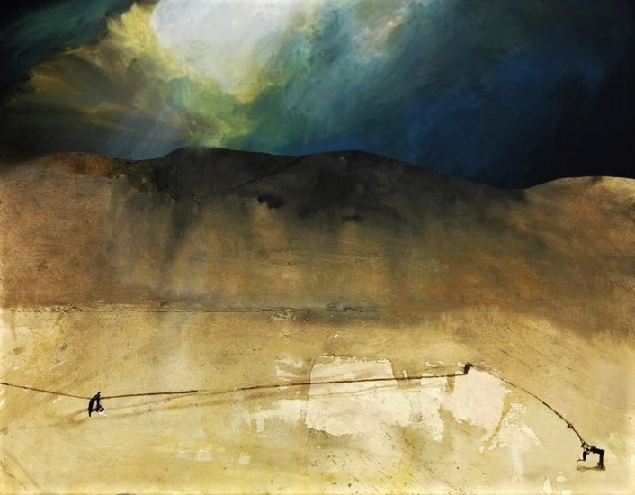 Sun life of abstraction on landscape #45