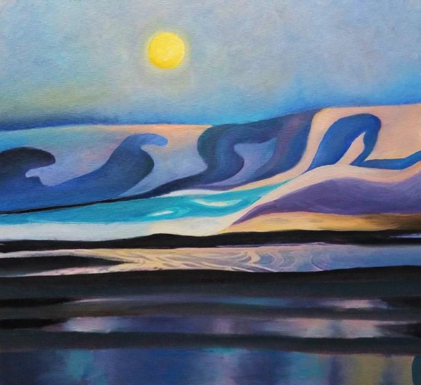 Winter Landscape With Sun #1