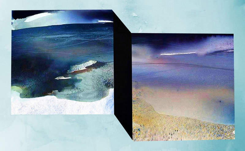 Abstract Watercolor Beaches #12