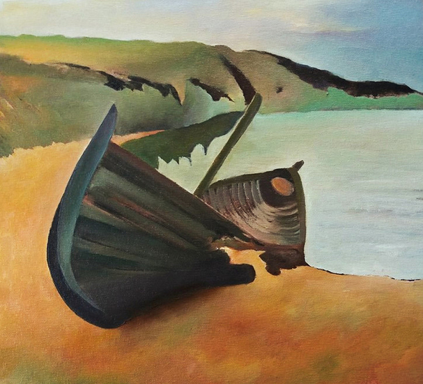 The boat is full of broken on Landscape #27