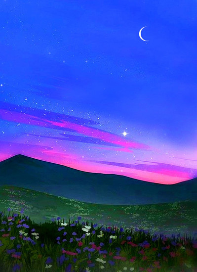 The evening on the Moon Star #63