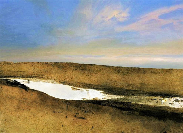 Landscape with sky blue #48