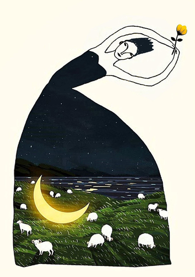 Women's Dream of the Moon #113