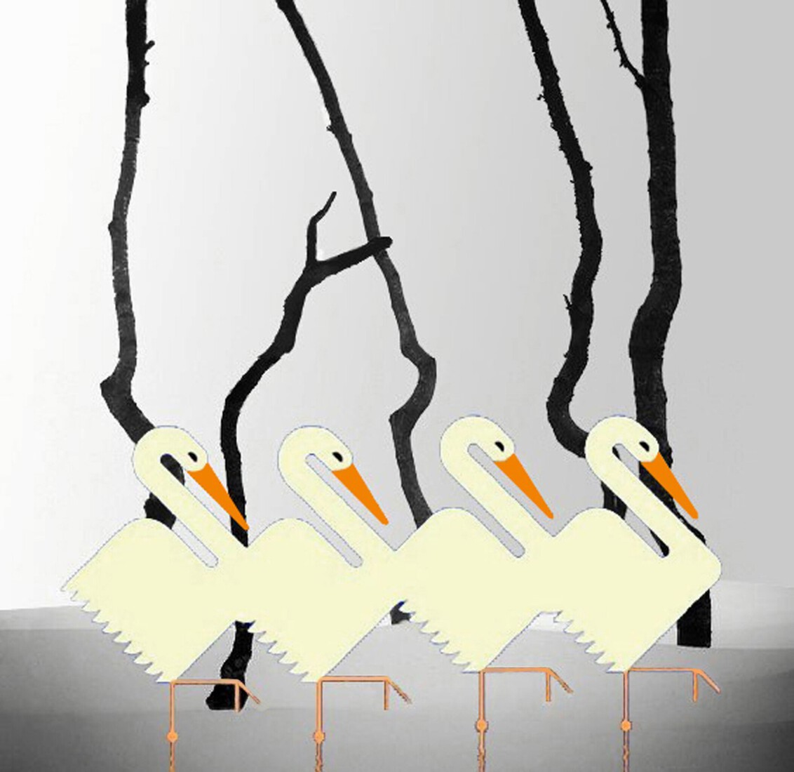 Duck family of Landscape #147