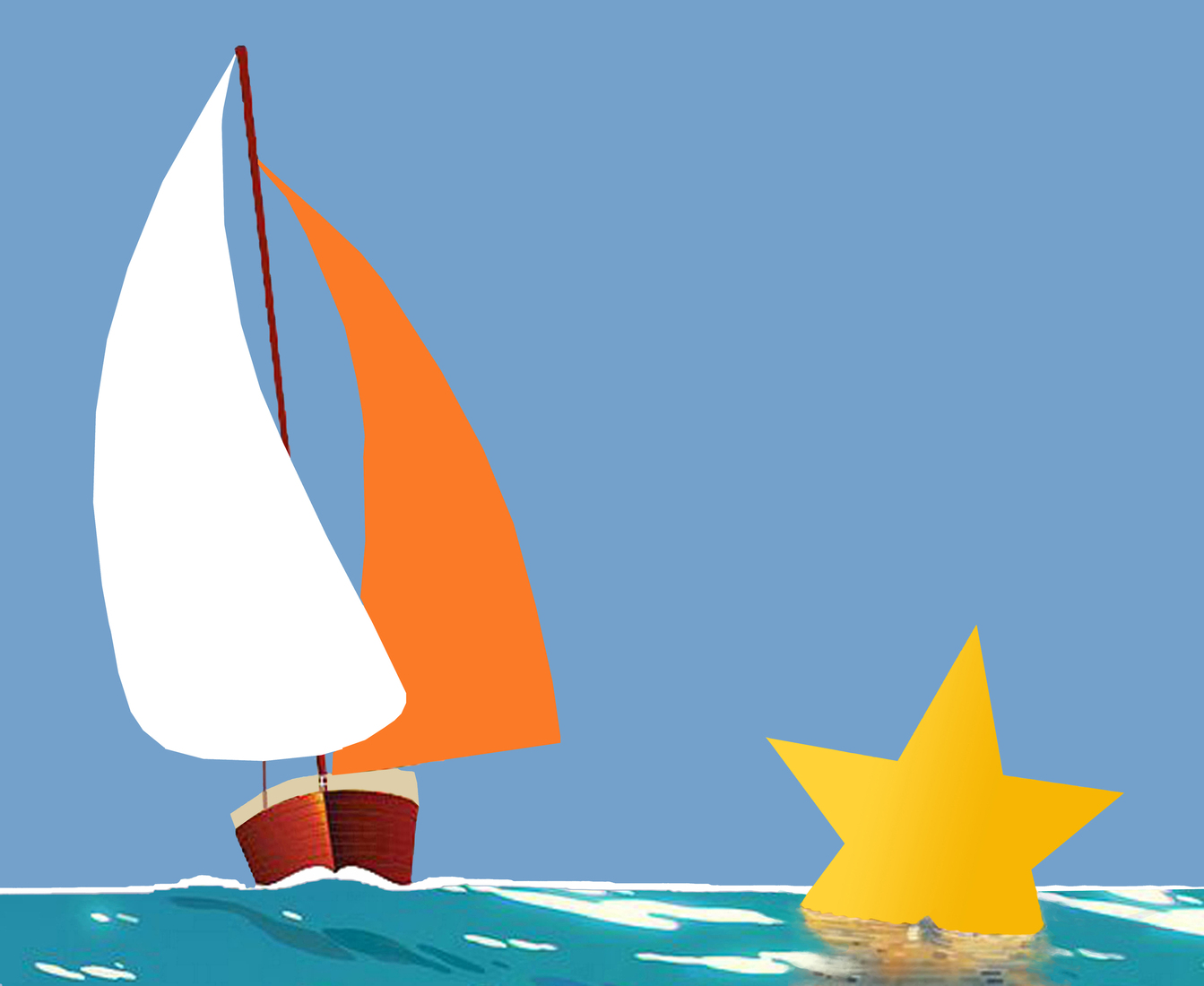 Star beachfront of the summer boat #180