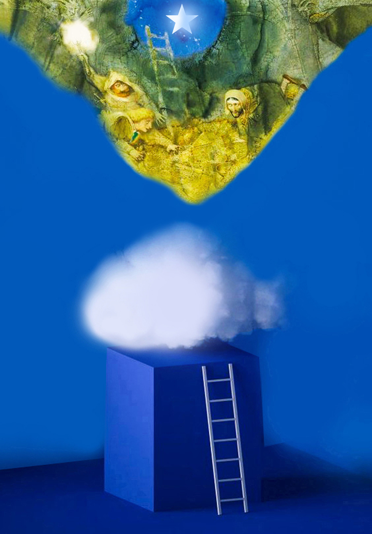 With white soft cloud and faith love hope #129