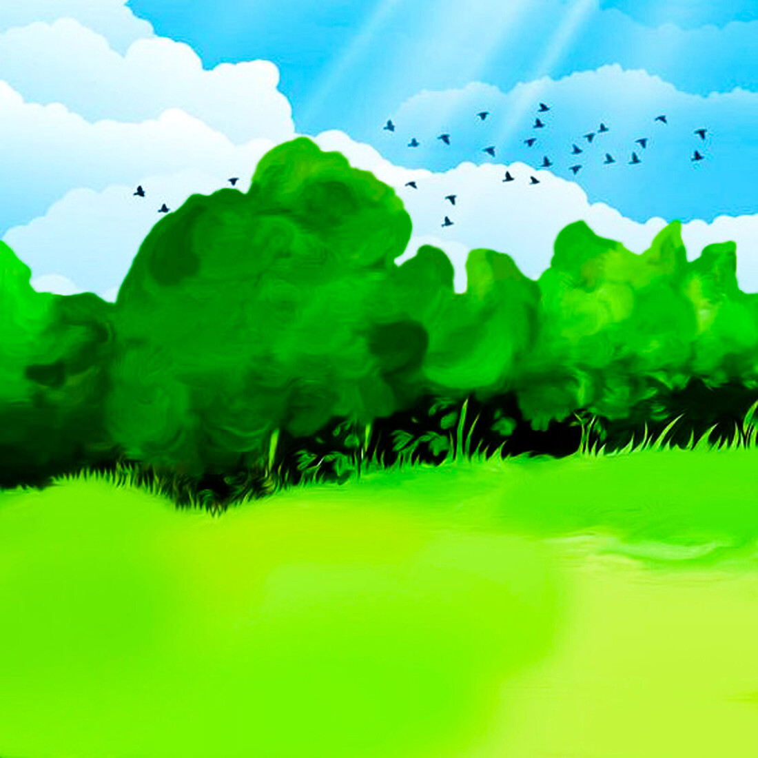 Green Spring Landscape #163