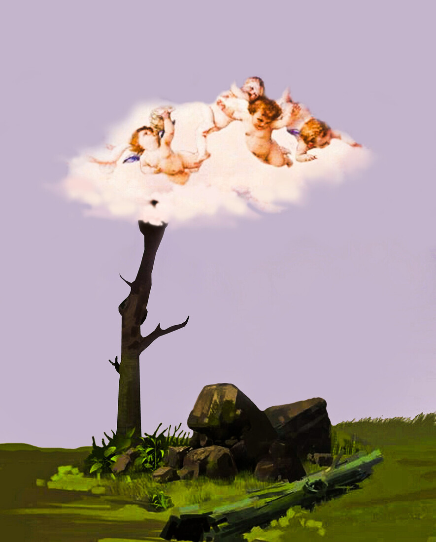 Angel aesthetic on the tree #179