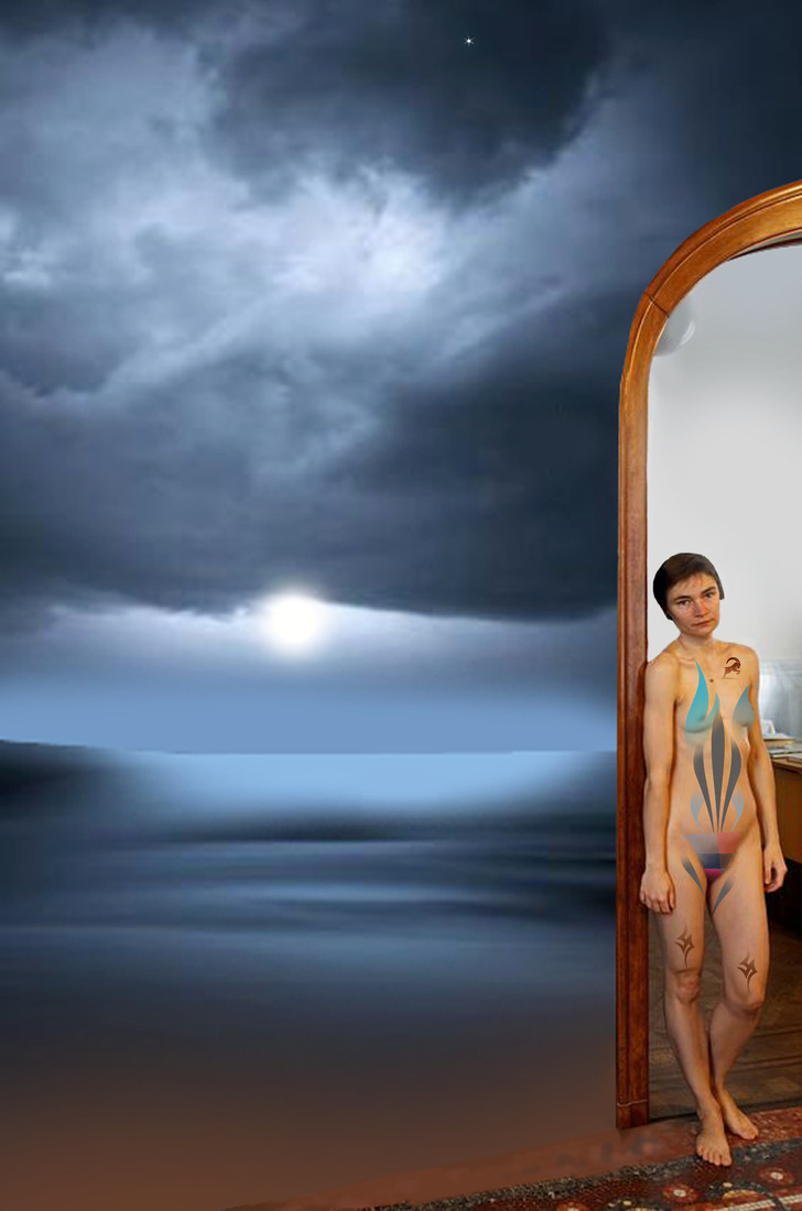 Surrealism model of landscape #180