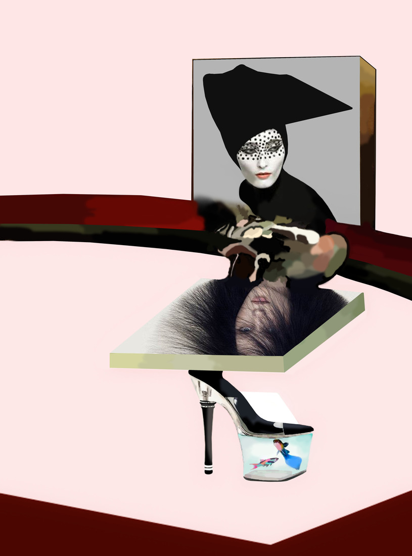 Two faces of a woman #206