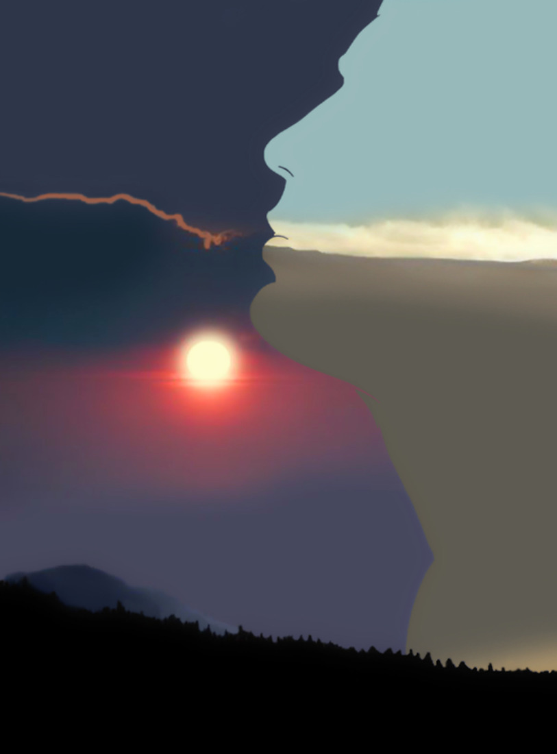 The afternoon and the moon of the night #208