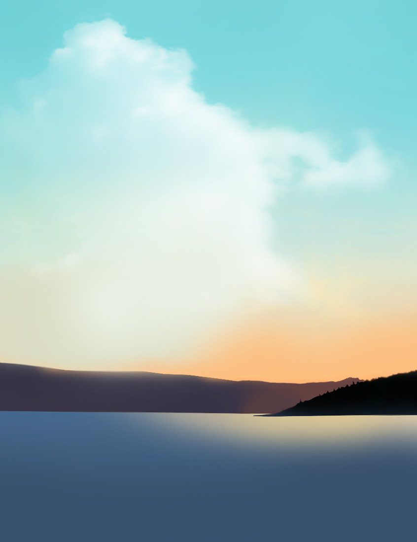 Late afternoon landscape #227