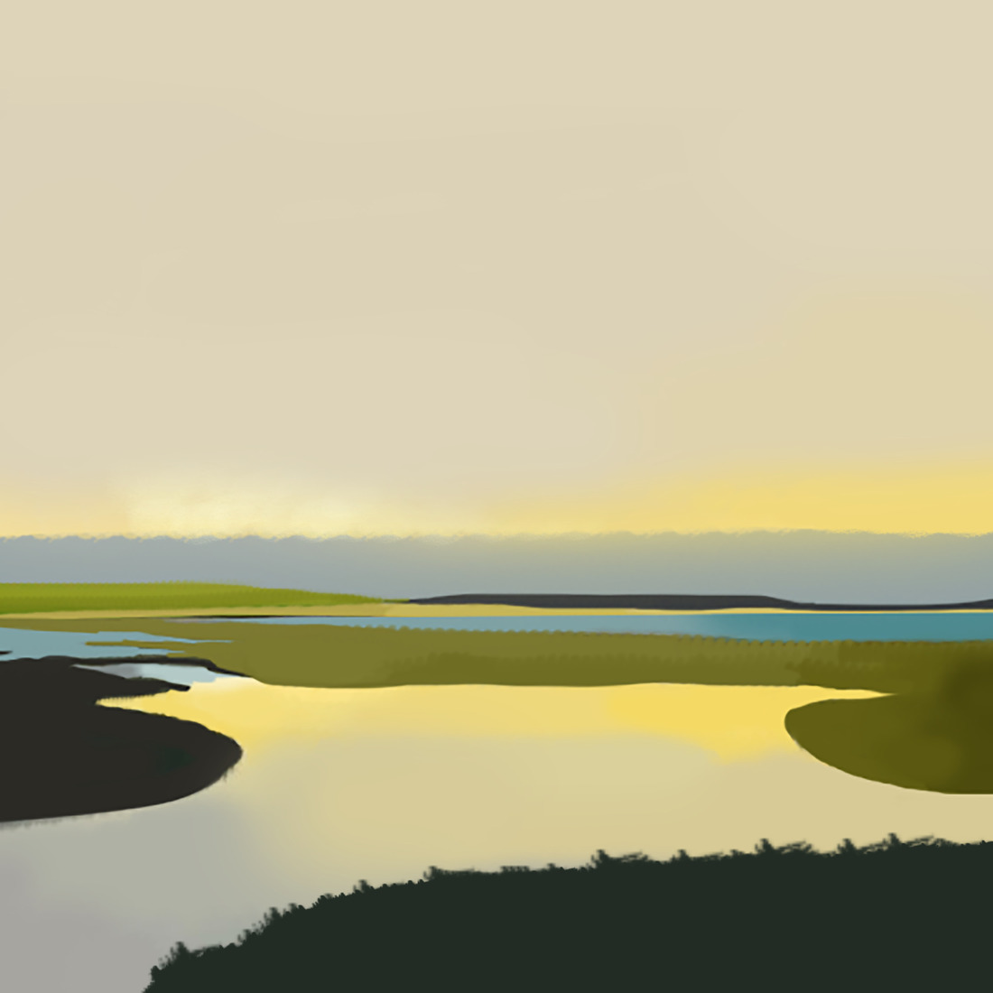 The evening landscape #248