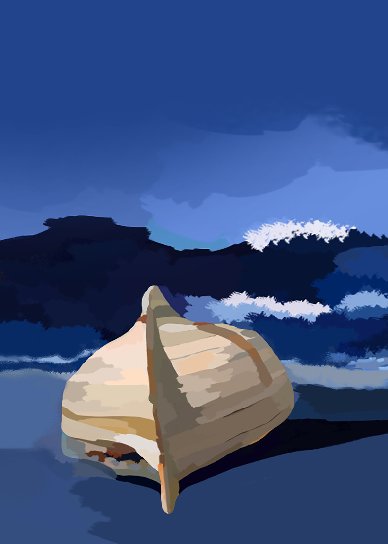 Small boats on the beach #252