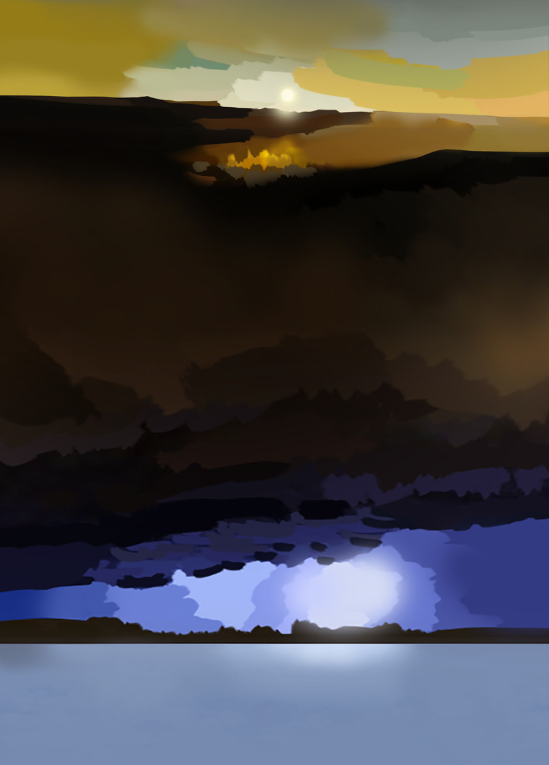 Landscape of the sun is coming up #258